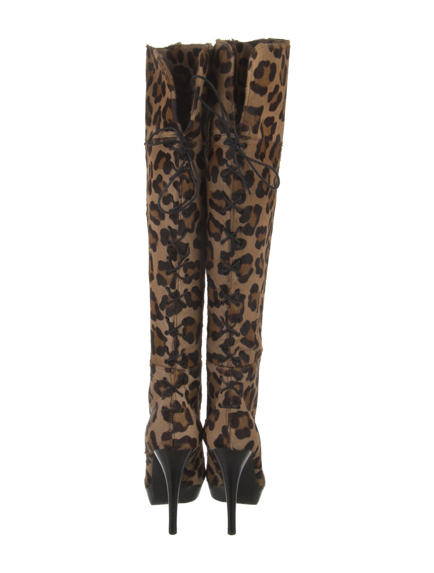 Stuart Weitzman Ponyhair Animal Print Boots